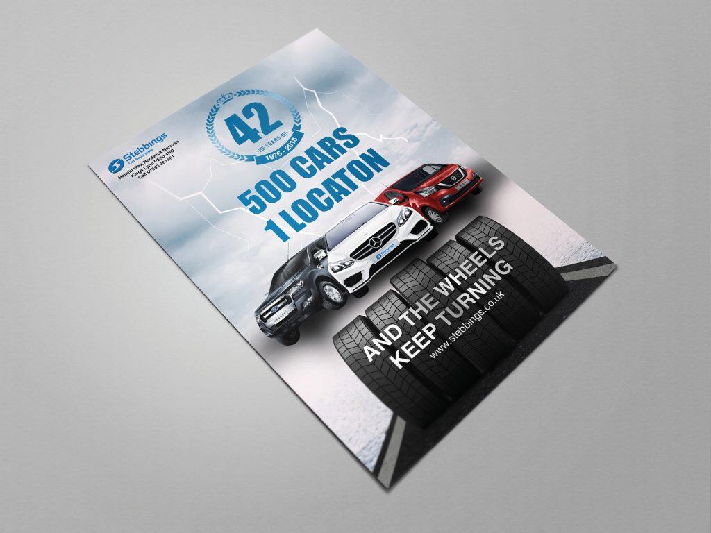 Stebbings Used Car Leaflet Design by Loucreativa