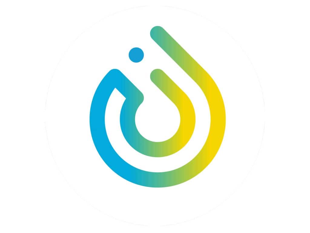 Abstract Onpoint logo design with colourful circular symbol – Loucreativa