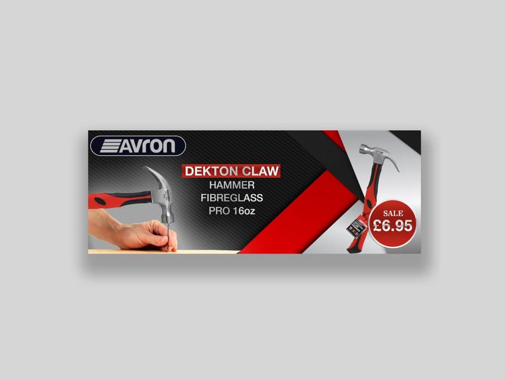 Avron branded social media banner design by Loucreativa